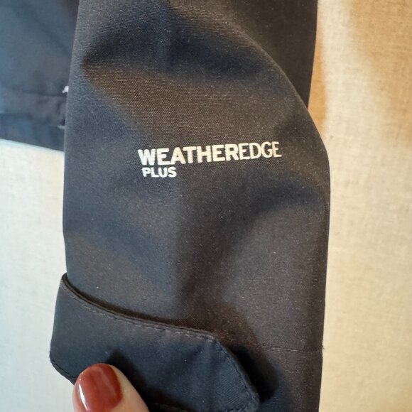 Eddie Bauer WeatherEdge Plus Waterproof Jacket PM Black Petite Medium Hiking - Picture 12 of 16
